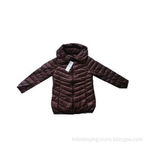 Ladies' simple style down jacket
